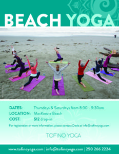 Poster showing the details of Beach yoga
